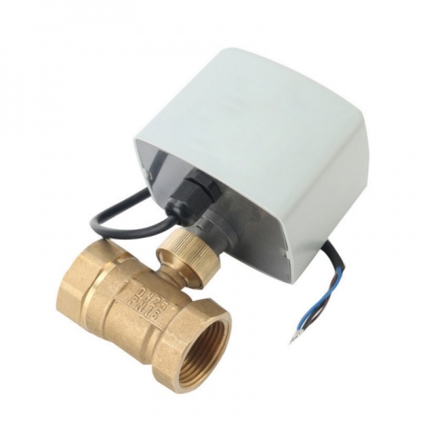 Two Way Brass Motorized Ball Valve 220V 12V 24V Three Wire Two Control Electric Ball Valve