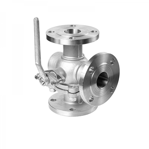 1/2inch to 3inch 304 Stainless Steel 3-way Flange Ball Valve Q44/Q45F-16P High Temperature Stainless Steel T/L Type Reversing Diverter Valve