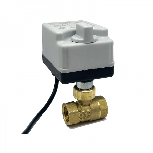 2 Way Motorized Ball Valve 220V 12V 24V 3-Wire 2 Point Control Brass Electric Ball Valve With Manual Switch