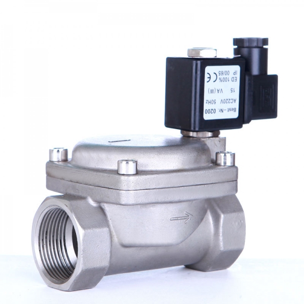 Stainlsess Steel High Pressure 1.6Mpa Normally Closed Solenoid Valve