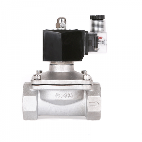 Normally Closed 12v Electric Solenoid Valve Water 24v 230v 24 1/2 3/4 Stainless Steel IP65 DIN Coil High Temperature