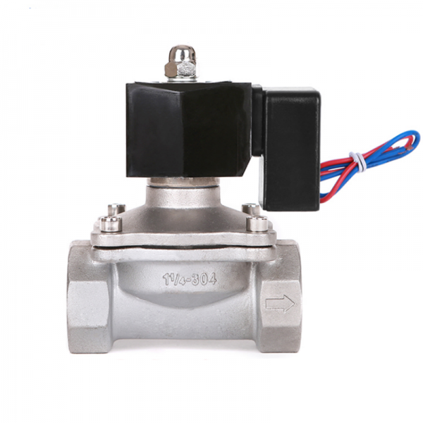 Electric Water Valve 220v Shut Off N/C Stainless Steel Non Hot Solenoid Coil