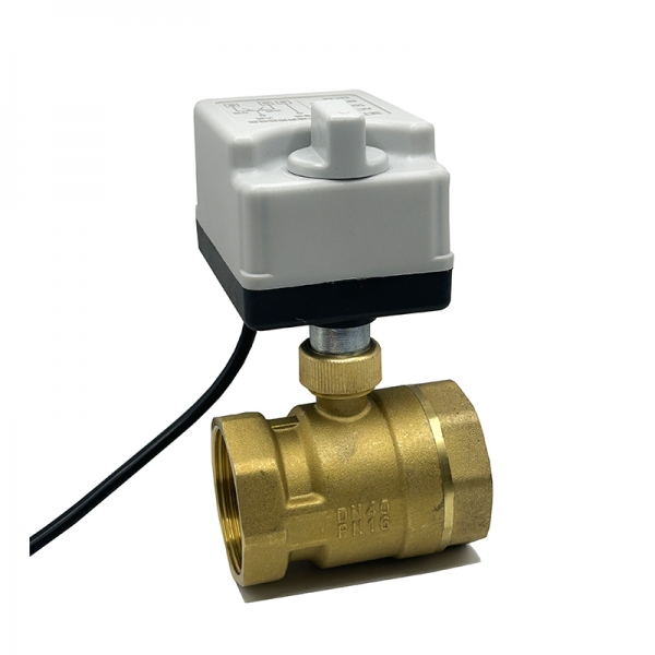 2 Way Motorized Ball Valve 220V 12V 24V 3-Wire 2 Point Control Brass Electric Ball Valve With Manual Switch