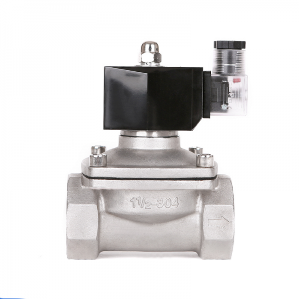 Normally Closed 12v Electric Solenoid Valve Water 24v 230v 24 1/2 3/4 Stainless Steel IP65 DIN Coil High Temperature