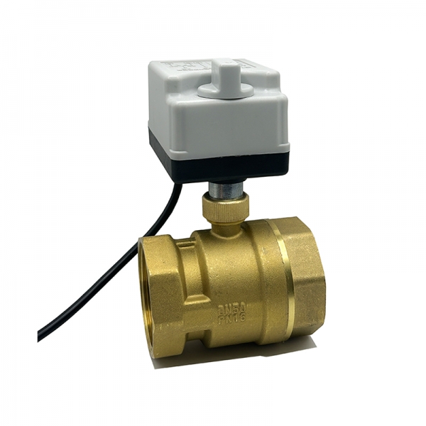2 Way Motorized Ball Valve 220V 12V 24V 3-Wire 2 Point Control Brass Electric Ball Valve With Manual Switch