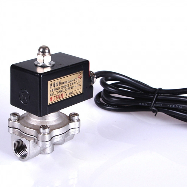 Explosion Proof Stainless Steel Normally Closed Lpg Gas Solenoid Valve 24v 12v