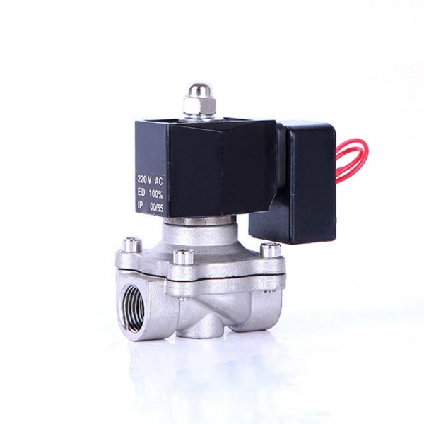 Electric Water Valve 220v Shut Off N/C Stainless Steel Non Hot Solenoid Coil