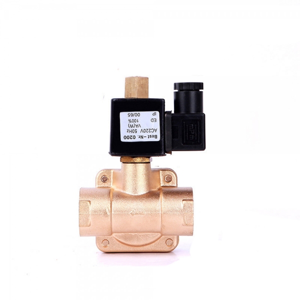 Normally Open Solenoid Valve Pilot Operating High Pressure 16bar Brass Solenoid valve