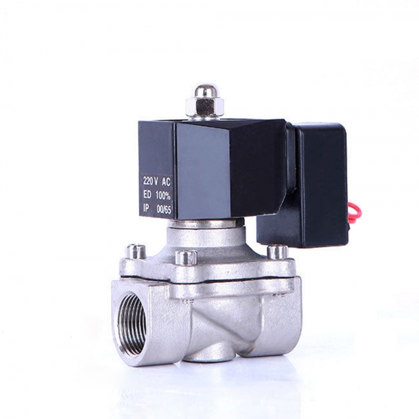 Electric Water Valve 220v Shut Off N/C Stainless Steel Non Hot Solenoid Coil