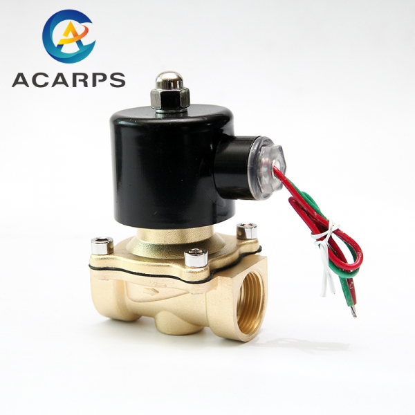 Normally Closed Brass Solenoid Valve 220VAC 110VAC 24VDC 12VDC 24VAC Direct Acting For Water Gas Oil