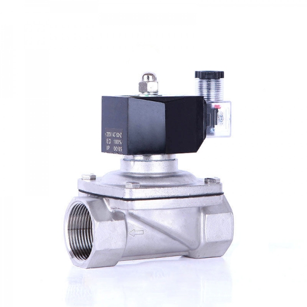 Normally Closed 12v Electric Solenoid Valve Water 24v 230v 24 1/2 3/4 Stainless Steel IP65 DIN Coil High Temperature