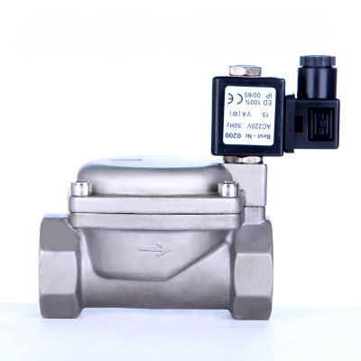 Stainlsess Steel High Pressure 1.6Mpa Solenoid Valve 220V 12V 24V Normally Closed Solenoid Valve