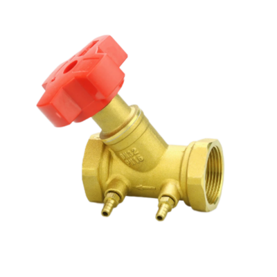 Brass Double Adjustment Balance Flowmeter Valv...