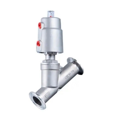 DN15-DN50 2 Way Stainless Steel Tri Clamp Pneumatic Ball Valve Quick-Install Angle Seat Valve 16bar Position Angle Seat Valve