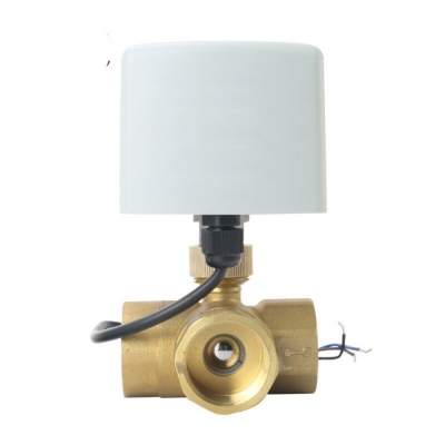 Three Way Brass Motorized Ball Valve 220V 12V...