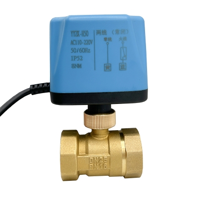 2Way Normally Closed Motorized Ball Valve 220V 12V 24V 2-Wire Brass Electric Ball Valve