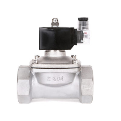 Normally Closed 12v Electric Solenoid Valve Water 24v 230v 24 1/2 3/4 Stainless Steel IP65 DIN Coil High Temperature